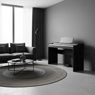 Digitálne piano do domácnosti 137 cm Čierne