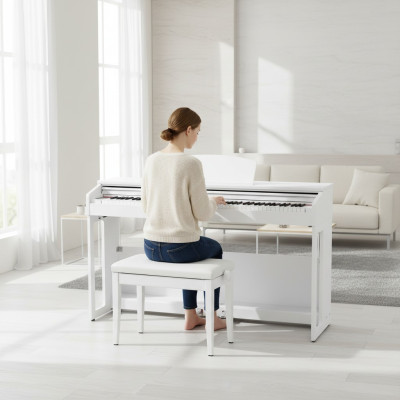 Digitálny klavír pre domov Digitálny klavír 138 cm Biele