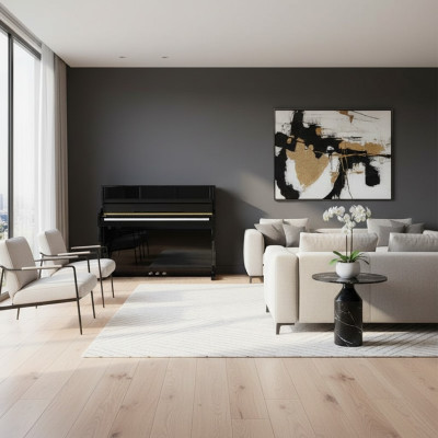Digitálne piano na domáce použitie 137 cm Čierne