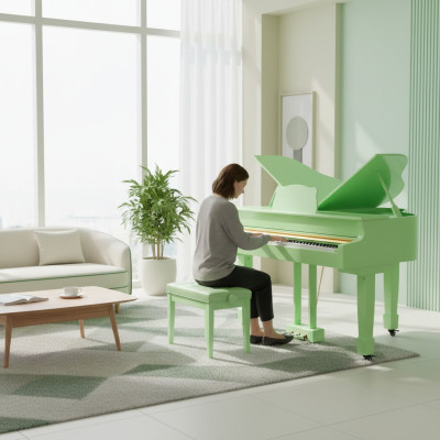 Digitálne piano s lesklým povrchom