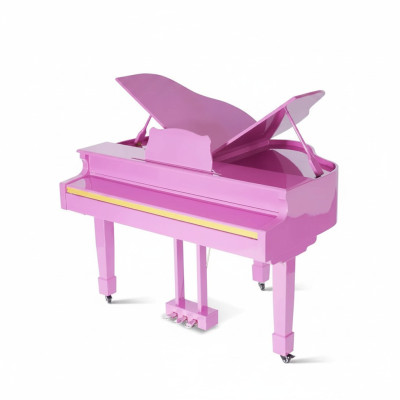 Digitálne lesklé piano v ružovej farbe
