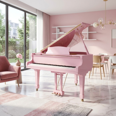Digitálne ružové piano