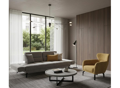 Wohnzimmer set Schlafsofa 2-Sitzer Sessel modern weich schön