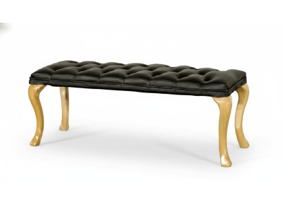 Chaise Lounge Chesterfield Liege Sitz Hocker Leder Textil 50x50x45 /120x40x45