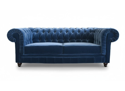 Chesterfield Textil Sofa Leder Stoff Couch 3 Sitzer Sofagarnitur Ledersofa NEU