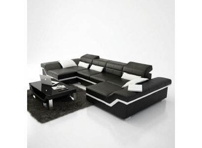 Big couch ledergarnitur polster neu ledersofa xxl sofa ecksofa wohnlandschaft