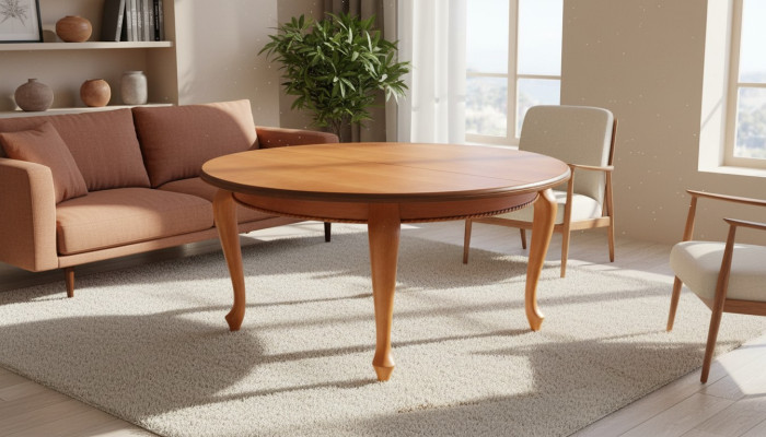 Esstisch Holz Runder Rund Tische Esszimmer 150x150 cm / 200x150 cm Runder Tisch