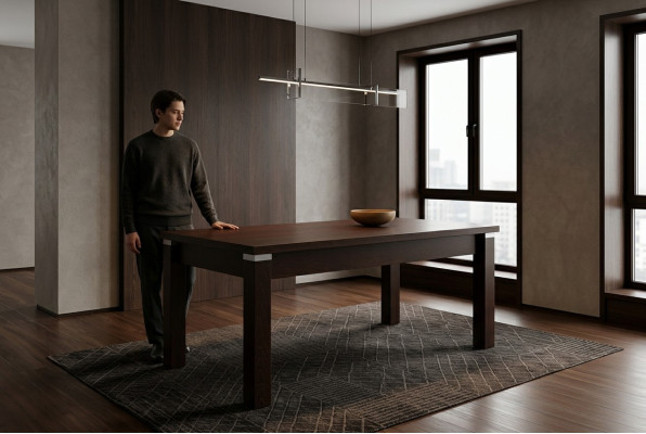 Esstisch Holz Tische Luxus für Esszimmer 80x160 cm Ausziehbar 80x200 cm