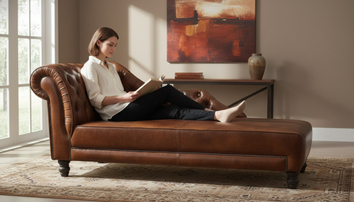 Chaiselongues Chesterfield Liege Chaise Leder Textil Stoff Sofa Relax