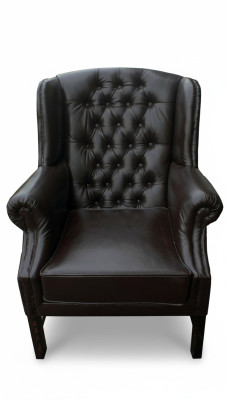 Chesterfield Sessel Ohrensessel Fernsehsessel Couch Relax Leder Sofa Sitzer C.15