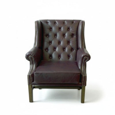 Chesterfield Ohrensessel Sessel Couch Relax Polster Designer Couchen Neu KINGS3