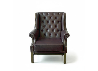 Chesterfield Ohrensessel Sessel Couch Relax Polster Designer Couchen Neu KINGS3