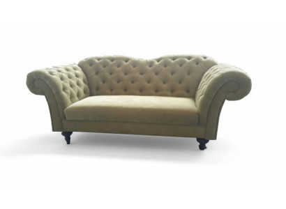 Chesterfield Samt Stoff Textil Sofa Couch Polster 3 Sitz Klassische Couchen Neu