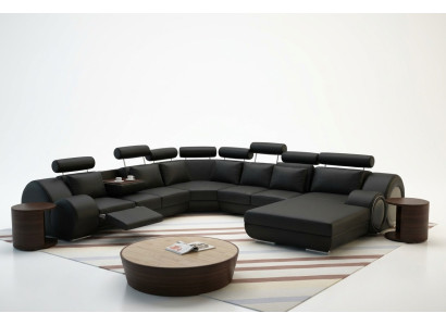 Sofa Designer Wohnlandschaft U-Form Couch Ecksofa Polster Garnitur Eckgarnitur