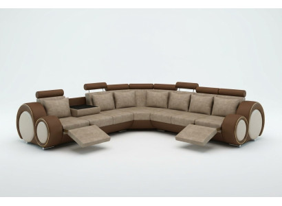TEXTIL SOFA DESIGNERSOFA COUCH ECKSOFA WOHNLANDSCHAFT ECK NEU GARNITUR LEDER !!!