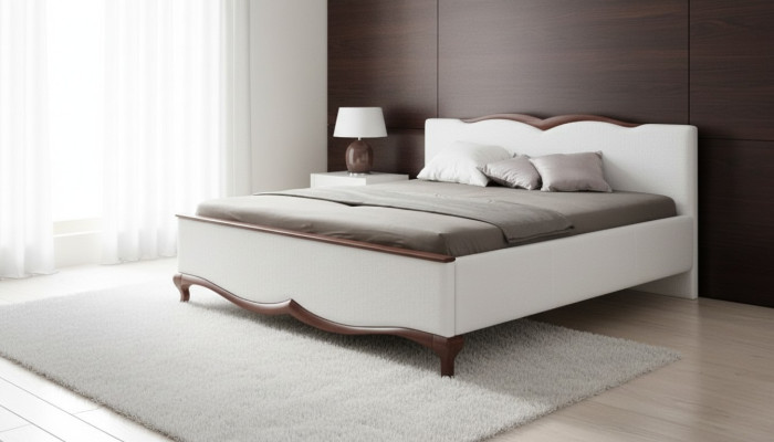 Chesterfield Bett Textil Stoff Betten Ehe Ehe Doppelbett Polster Schlafzimmer
