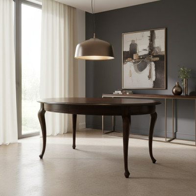 Esstisch Tisch Tische Echtholz Holztisch Klassischer Barock Style Esszimmer V-1