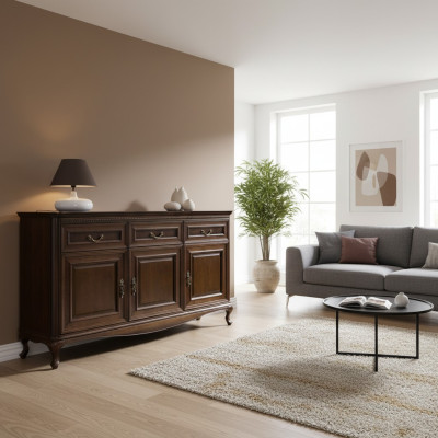 Klassische Kommode Kommoden Echtholz Holz Schrank Massivholz Neu Handarbeit V-K3