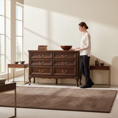 Klassische Kommode Kommoden Antik Style Holz Kommodenschrank Sideboard Italy