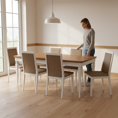 Großer Tisch Esstisch Holztisch Konferenztisch Ausziehbar 220cm Model TO-S1