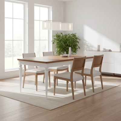 Großer Tisch Esstisch Holztisch Konferenztisch Ausziehbar 220cm Model TO-S1