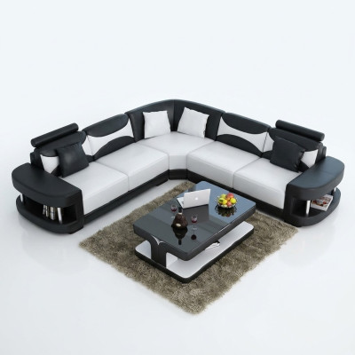 Wohnlandschaft Polster Ecke Eck Sofa Couch Garnitur Landschaft Leder Textil Neu!