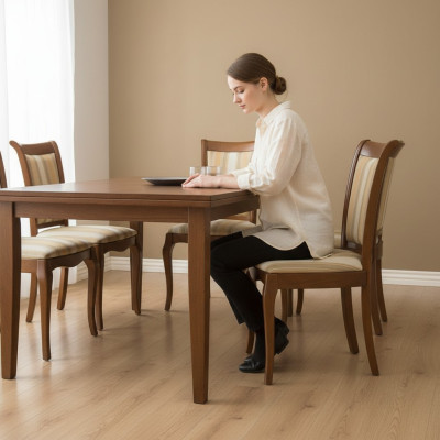 Klassische Stühle Stuhl Esszimmerstuhl Holzstuhl Royal Landhaus Stil Prato PR-09
