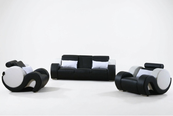 Sofagarnitur Couch Polster Sofa Set 3+1+1 Leder Couchen Sofas Komplett Neu 1094