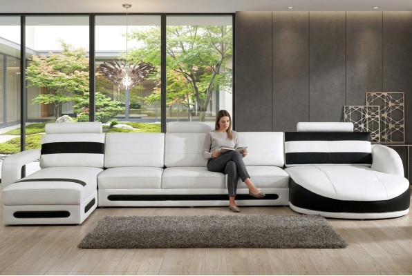 Wohnlandschaft Sofa Couch Ecksofa Eckcouch Polster Garnitur Eck Ecke Sofas Neu