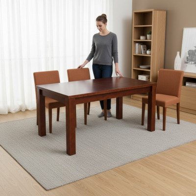 Tisch Esstisch Holztisch XXL Konferenztisch 70X120cm Ausziehbar 120X160cm