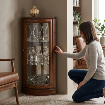  Klassische Vitrine Kommode Kommoden Kommodenschrank Bar Vitrinen - Model Z-K-NM