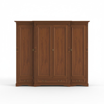 Klassische Schränke Schrank Schrankwand Kleiderschrank Massiv Kolonial Stil O4D
