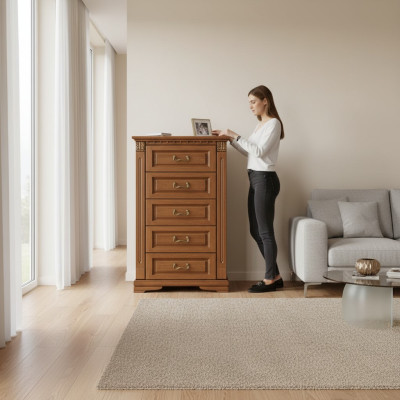 Klassische Kommode Kommoden Schrank Sideboard Massiv Möbel Kolonial Neu OK5