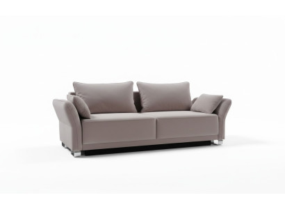 3 Sitz Sofa Couch Textil Polster Stoff Garnitur Schlafsofa Bettfunktion Neu