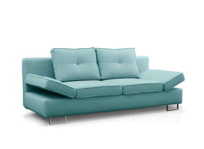 3 Sitz Sofa Couch Textil Polster Stoff Garnitur BEttfunktion Schlafsofa Neu