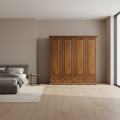 Klassische Holz Schränke Schrank Schrankwand Italienische Möbel Kleider