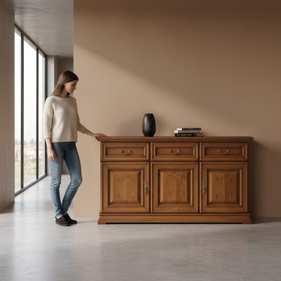 Klassische Kommode Kommoden Schrank Sideboard Massiv Italienische Möbel Neu R-K3