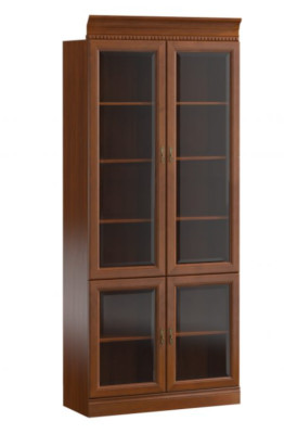 Klassische Schränke Vitrine Vitrinenschrank Glas Schrank Schrankwand Model BA-4