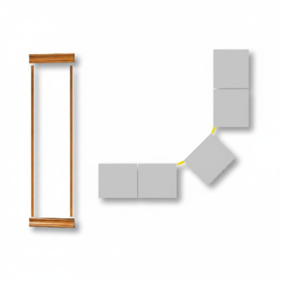 Klassische Kronenabschluss Satz für Bücherschrank Schrank System SE-LN-S507