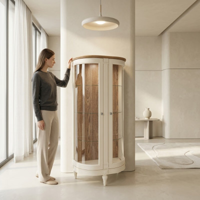 Klassische Kommode Vitrine Kommoden Vitrinen Vitrinenschrank Kommodenschrank