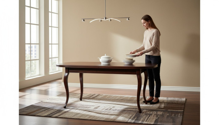 KLASSISCHE TISCHE ESSTISCH ESSZIMMER TISCH ECHT HOLZ Italienische Möbel - ZB-5