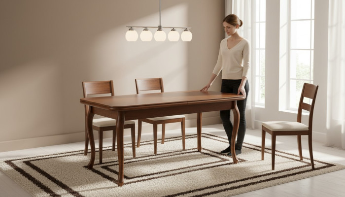 KLASSISCHE TISCHE ESSTISCH ESSZIMMER TISCH ECHTHOLZ MASSIV HOLZ - Model ZB-2