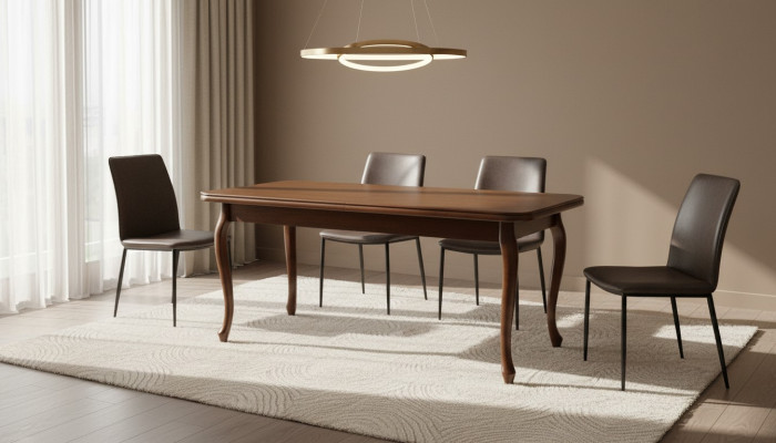 KLASSISCHE TISCHE ESSTISCH ESSZIMMER TISCH ECHTHOLZ MASSIV HOLZ - Model ZB-2