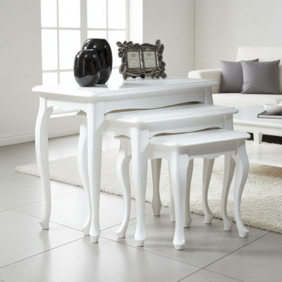 Tisch Esstisch 3er Set Design Tisch Tische Klassische Holz Esstisch Neuware