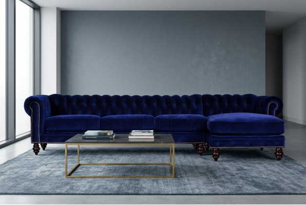 400cm Bix XXL Couch Polster Sitz Garnitur Textil Leder Sofa Chesterfield 2016060
