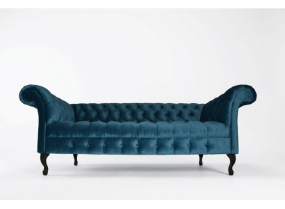 Chesterfield Sofa Polster Designer Couchen Sofas Garnitur Textil Stoff Textil 15