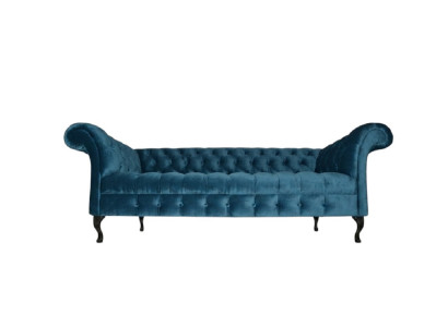 Chesterfield Sofa Polster Designer Couchen Sofas Garnitur Textil Stoff Textil 17