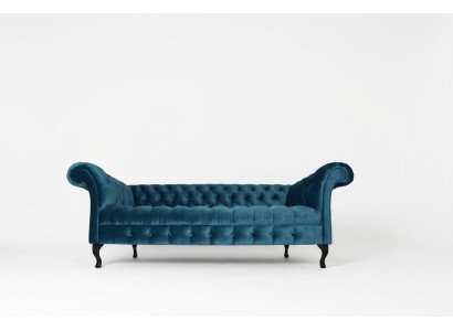 Chesterfield Sofa Polster Designer Couchen Sofas Garnitur Textil Stoff Textil 18
