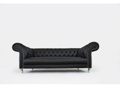 Chesterfield Sofa Polster Designer Couchen Sofas Garnitur Textil Stoff Textil 23
