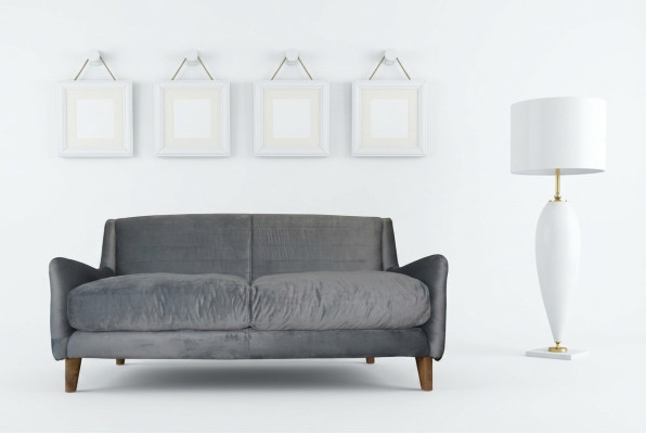 Sofa Stoff Textil Sofa Couch Polster Designer Garnitur Stoffsofa Couchen No.32